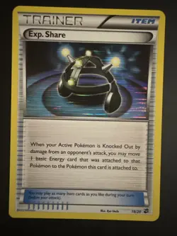Exp Share Holo - Dragon Vault (DRV) 18/20 Holo Rare 2012 Pokemon Item Card - Image 1