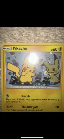 Pokemon Pikachu TCG Sun & Moon SM162 Holo Promo Card - Image 3