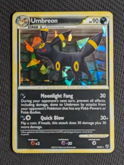 Umbreon - Undaunted 10/90 Cracked Ice Holo - Pokemon Card - Image 1