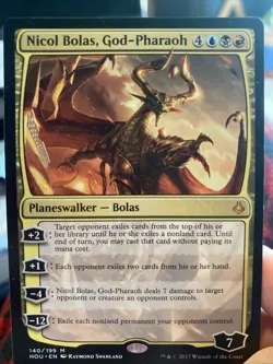 Magic: The Gathering Nicol Bolas, God-Pharaoh Hour of Devastation Card #140 - Image 1