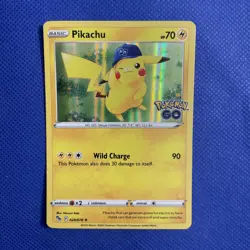 Pokemon Go TCG Pikachu 028/078 Holo Rare Card - NM - Image 1