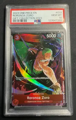 PSA 10 Roronoa Zoro ST01 013 Gift Collection 2023 One Piece Card Game English - Image 1
