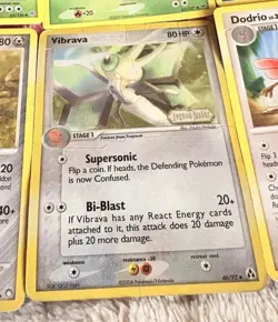 Pokemon Bulk Rare Lot 6 Cards Vibrava Holo 2x Silcoon 2005/07 Glalie Sheildon NM - Image 3