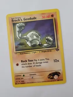 Pokemon Brock's Geodude 68/132 Gym Challenge Common 2000 Card TCG English ENG - Image 1