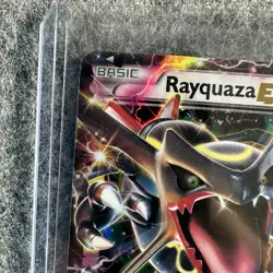 Pokemon TCG Shiny Rayquaza EX XY69 Promo Holo Card CREASED MP - Image 2