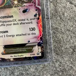 Pokemon TCG Shiny Rayquaza EX XY69 Promo Holo Card CREASED MP - Image 4