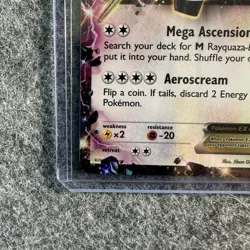 Pokemon TCG Shiny Rayquaza EX XY69 Promo Holo Card CREASED MP - Image 5