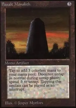 Basalt Monolith Unlimited NM/EX English - MTG - Image 1