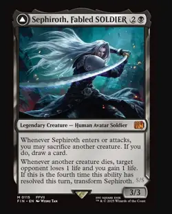 MTG Final Fantasy Sephiroth, Fabled SOLDIER, Mythic, NM-M, Fast Shipping! - Image 1