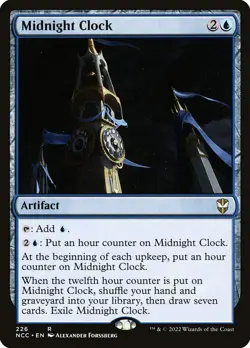 1x Midnight Clock NM Eng MTG - New Capenna Commander - Image 1