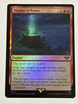 MTG Lord of the Rings Display of Power Foil 0119 NM Rare - Image 1