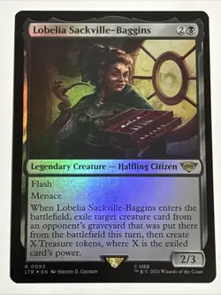 MTG Lord of the Rings Lobelia Sackville-Baggins Foil 0093 NM Rare - Image 1