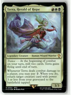 Terra, Herald of Hope - 04 Foil NM MTG FINAL FANTASY Commander Magic - Image 1