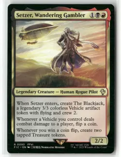 Setzer, Wandering Gambler 93 NM MTG FINAL FANTASY Commander Magic - Image 1
