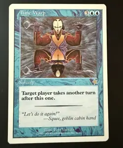 MTG Time Warp Starter 1999 56/173 Regular Rare NM Extra Turn Sorcery - Image 1