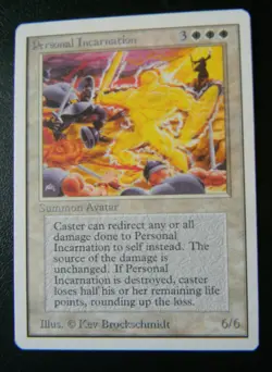 PERSONAL INCARNATION : UNLIMITED : MTG : 1993 : NEAR MINT : SEE PHOTO'S - Image 1