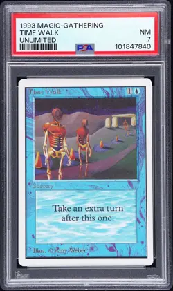 1993 MTG UNLIMITED TIME WALK PSA 7 - Image 1