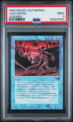 JUXTAPOSE Legends Rare PSA 9 MTG [Nostalgium] - Image 1