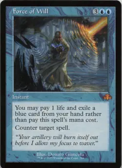 Force of Will (Retro Frame) M Dominaria Remastered 284 - LP - Image 1