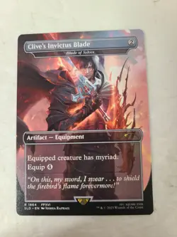 MTG x FINAL FANTASY SECRET LAIR - CLIVE'S INVICTUS BLADE #1864 NON-FOIL - Image 1