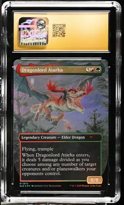 DRAGONLORD ATARKA Secret Lair Foil CGC 10 Pristine MTG [Nostalgium] - Image 2