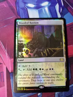 Wooded Bastion (Double Masters) NM foil MTG #332 - Image 1