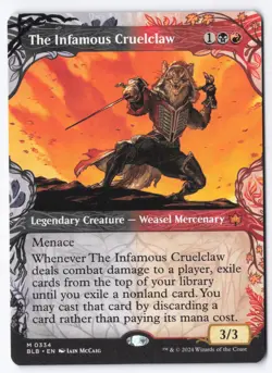 The Infamous Cruelclaw (Showcase) M Bloomburrow 334 NM - Image 1