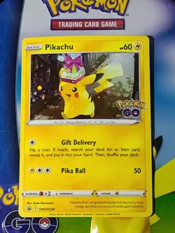 Gift Pikachu Pokemon Go Holo Black Star Promo SWSH234 - Image 1