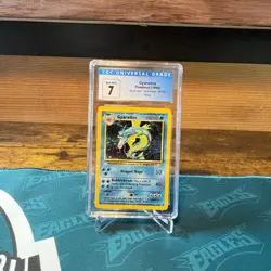 GYARADOS POKEMON 1999 BASE SET UNLIMITED HOLO CGC 7 - Image 1