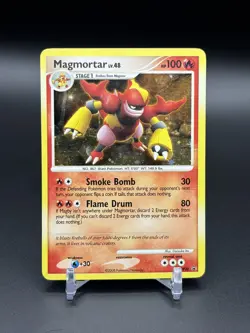 2008 Pokemon Diamond and Pearl Black Star Promo Holo Magmortar Lv. 48 DP20 - Image 4