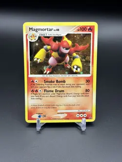 2008 Pokemon Diamond and Pearl Black Star Promo Holo Magmortar Lv. 48 DP20 - Image 5