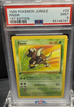 1999 POKEMON JUNGLE PINSIR 1ST EDITION #25 PSA 9 - Image 1
