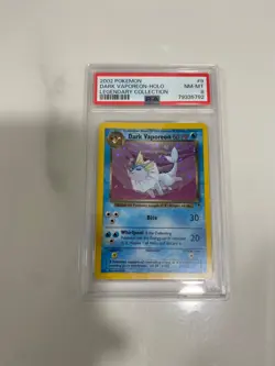 2002 POKEMON LEGENDARY COLLECTION #9 DARK VAPOREON-HOLO PSA 8 - Image 1