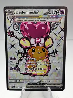 Pokemon TCG Dedenne ex 239/193 Sv02: Paldea Evolved Secret Rare Holo - #4 - Image 1
