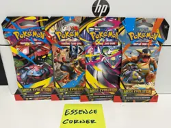 Pokemon Mega Evolutions Sleeved Booster Packs - 4 Full Art Set Collection Sealed - Image 1