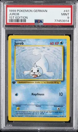 1999 POKEMON GERMAN 1ST ED #41 JUROB PSA 9 - Image 1