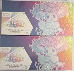 2 QTY Pokemon Scarlet & Violet Prismatic Evolutions Super Premium Collection - Image 1