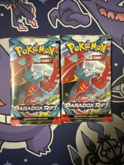 Pokemon Paradox Rift Booster Packs 2 Packs Factory Sealed - Image 1