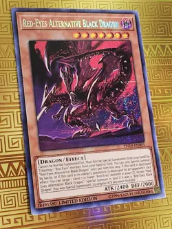 Red-Eyes Alternative Black Dragon TN19-EN005- Limited - Secret Rare NM Yu-Gi-Oh - Image 1