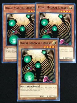 YUGIOH ROYAL MAGICAL LIBRARY OP16-EN016 COMMON X3(NM) - Image 1
