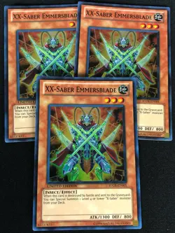 YUGIOH XX SABER EMMERSBLADE HASE-EN001 SUPER X3 (NM) - Image 1