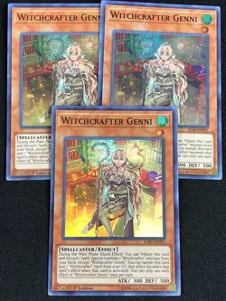 YUGIOH WITCHCRAFTER GENNI IGAS-EN021 1ST SUPER X3 (NM) - Image 1