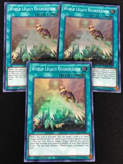 YUGIOH WORLD LEGACY GUARDRAGON KICO-EN056 1ST SUPER X3 (NM) - Image 1