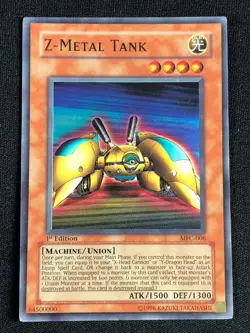 YUGIOH Z-METAL TANK MFC-006 1ST SUPER HP/CREASES - Image 1