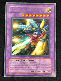 YUGIOH XYZ DRAGON CANNON DP2-EN014 RARE (NM) - Image 1
