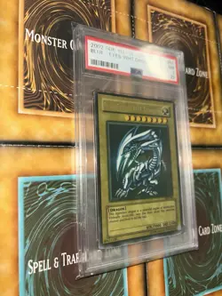 Yu-Gi-Oh! TCG Blue-Eyes White Dragon SDK-001 MISPRINT Faded Error - PSA 7 - Image 2
