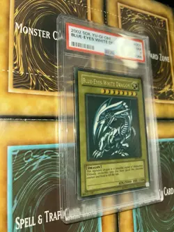 Yu-Gi-Oh! TCG Blue-Eyes White Dragon SDK-001 MISPRINT Faded Error - PSA 7 - Image 2