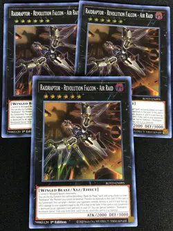 YUGIOH RAIDRAPTOR REVOLUTION FALCON ROTD-EN095 1ST SUPER X3 (NM) - Image 1
