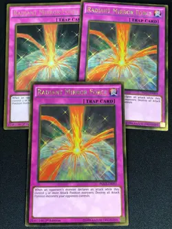 YUGIOH RADIANT MIRROR FORCE PGL3-EN093 1ST GOLD X3(NM) - Image 1