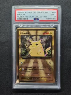 PSA 9- 2021 Pokemon Celebrations UPC PIKACHU Gold Metal Card #58 - Image 1